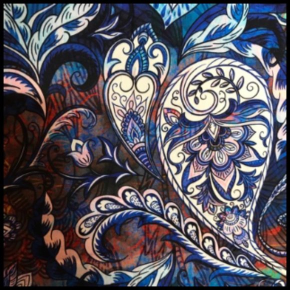 Robert Graham Blue and Brown Paisley Dress Shirt - Picture 3 of 15